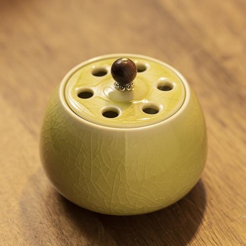 Porcelain Incense Burner, for home and office & durable, 100x95mm, Sold By PC