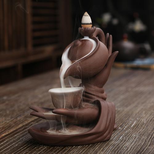 Backflow Incense Burner Porcelain handmade for home and office & durable Sold By PC