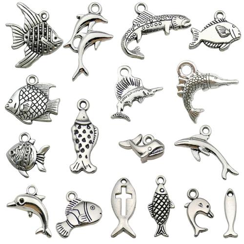 Pendentifs animaux en alliage de zinc, DIY & styles différents pour le choix, Vendu par PC