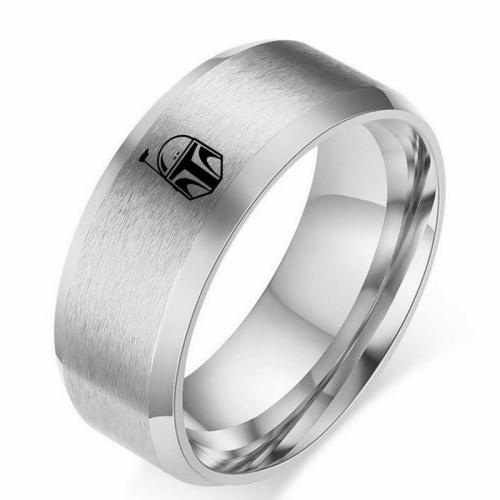 Ruostumaton teräs sormen sormus, 304 Stainless Steel, muoti korut & Unisex & erikokoisia valinnalle, enemmän värejä valinta, width 8mm, Myymät PC