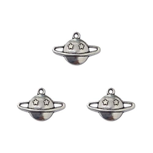 Pendentifs en alliage de zinc, Plaqué de couleur d'argent, DIY, protéger l'environnement, sans nickel, plomb et cadmium, 20x13mm, Environ 100PC/sac, Vendu par sac