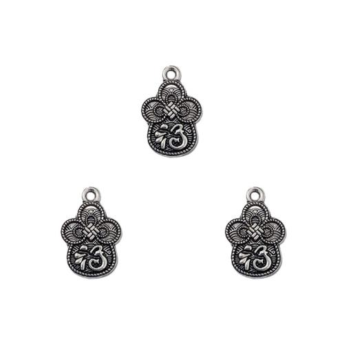 Tibetan Style Pendants, antique silver color plated, DIY, nickel, lead & cadmium free, 11x17mm, Approx 100PCs/Bag, Sold By Bag