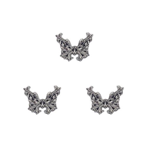 Zinc Alloy Animal Pendants Butterfly antique silver color plated DIY nickel lead & cadmium free Approx Sold By Bag