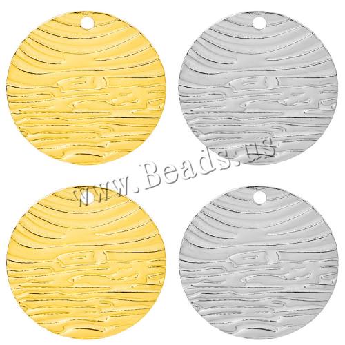 Stainless Steel Pendants, 304 Stainless Steel, Vacuum Ion Plating, DIY, more colors for choice, 30x30x1mm, Hole:Approx 2.5mm, Sold By PC