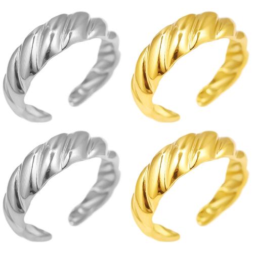 Stainless Steel Finger Ring, 304 Stainless Steel, Vacuum Ion Plating, Adjustable & fashion jewelry & Unisex, more colors for choice, Sold By PC