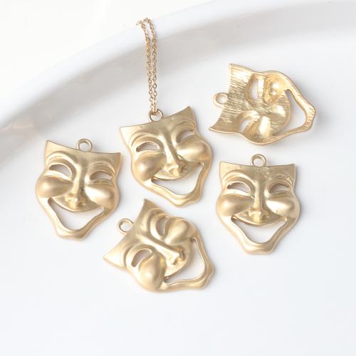 Zinc Alloy Pendants clown gold color plated DIY nickel lead & cadmium free Sold By Bag