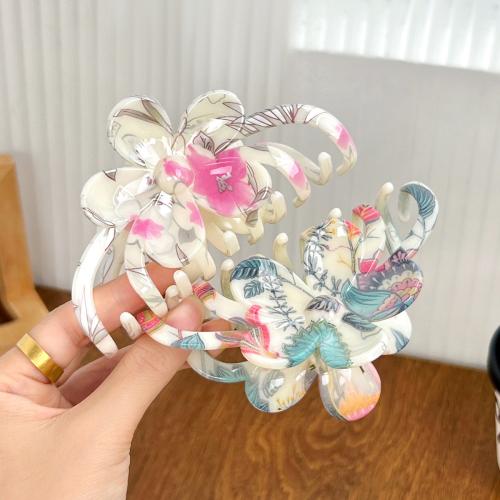 Hair Claw Clips, Plastic, fashion jewelry & different designs for choice, more colors for choice, 112x65mm, Sold By PC