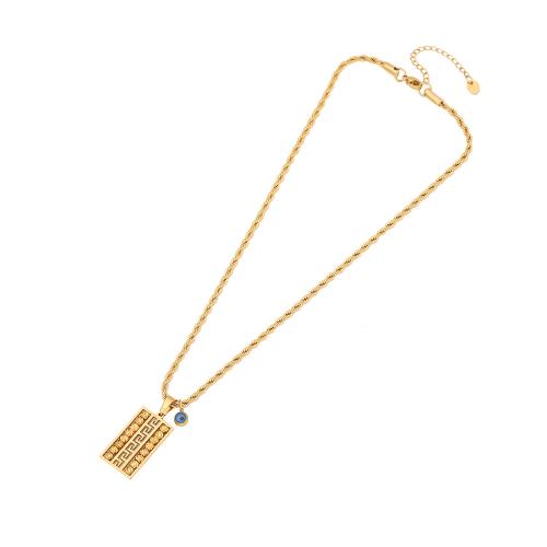 Collana in acciaio inossidabile, 304 acciaio inox, with 5cm extender chain, gioielli di moda & stili diversi per la scelta & per la donna & smalto, oro, Lunghezza 40 cm, Venduto da PC