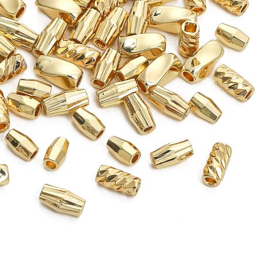 Brass Spacer Beads plated DIY golden Sold By Bag