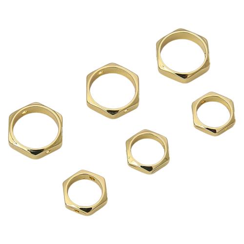 Brass Frame Bead, plated, DIY & different size for choice, golden, 10PCs/Bag, Sold By Bag