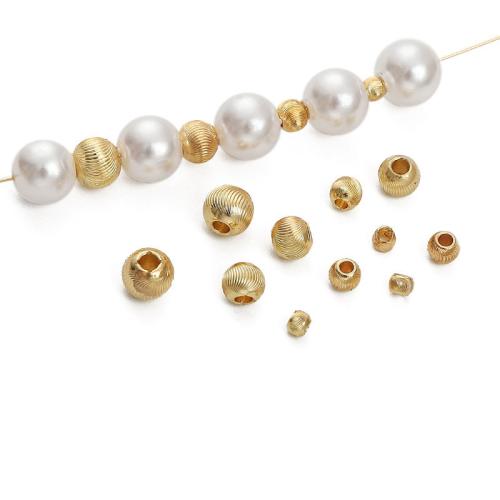 Brass Spacer Beads plated DIY golden Sold By Bag