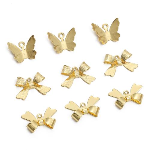 Messing Schmuck Anhänger, plattiert, DIY & verschiedene Stile für Wahl, goldfarben, 10PCs/Tasche, verkauft von Tasche