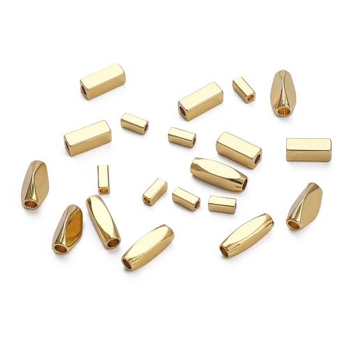 Grânulos de espaçador latão, cobre, banhado, DIY & tamanho diferente para a escolha & Vario tipos a sua escolha, dourado, 10PCs/Bag, vendido por Bag