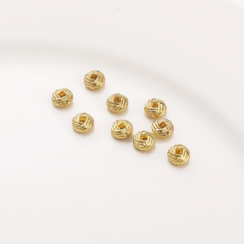 Zinklegierung Zwischenperlen, plattiert, DIY, goldfarben, 6mm, 10PCs/Menge, verkauft von Menge