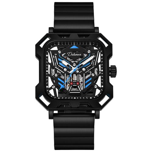 Zinc Alloy Watch Bracelet with Glass & 304 Stainless Steel Geometrical Pattern Life water resistant & stem-winder & for man & luminated Sold By PC