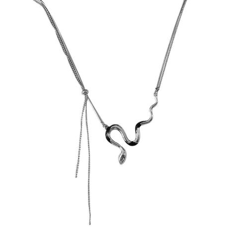 Collier de bijoux en alliage de zinc, avec 6cm chaînes de rallonge, bijoux de mode & pour femme, plus de couleurs à choisir, Longueur:Environ 42 cm, Vendu par PC