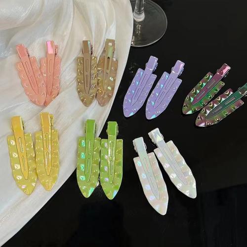 Clips de pico, aleación de zinc, 2 piezas & para mujer, más colores para la opción, 42mm, Vendido por Set