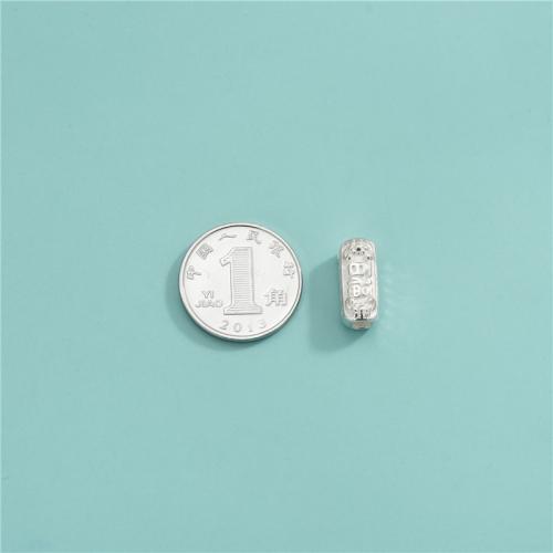 スペーサービーズジュエリー, 925スターリングシルバー, DIY, 無色, 5.80x13.20mm, 売り手 パソコン