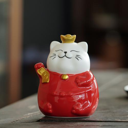 Fashion Decoration Porcelain Fortune Cat for home and office & durable Sold By PC