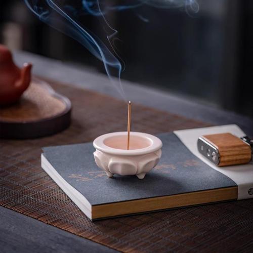 Porcelain Incense Burner, handmade, for home and office & durable, more colors for choice, 65x31mm, Sold By PC