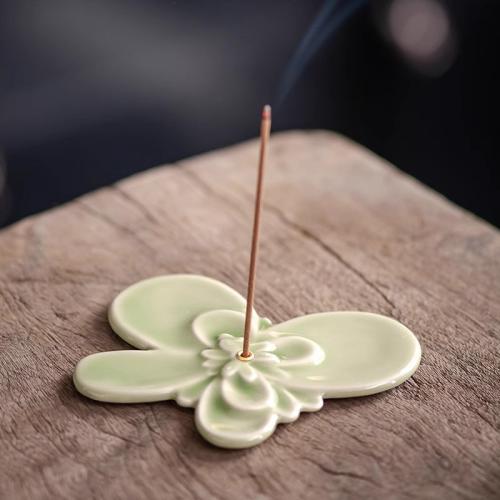 Porcelain Incense Seat Flower handmade for home and office & durable Sold By PC