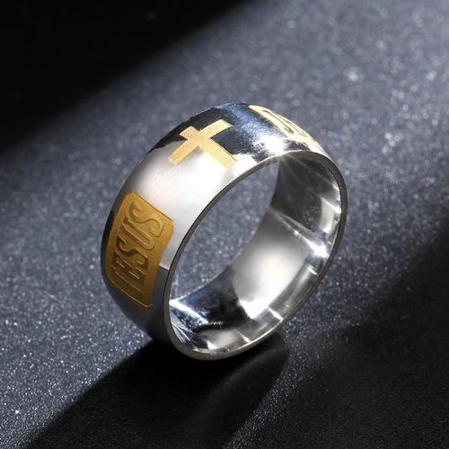 Stainless Steel Finger Ring 316 Stainless Steel fashion jewelry & Unisex width 6mm Sold By PC