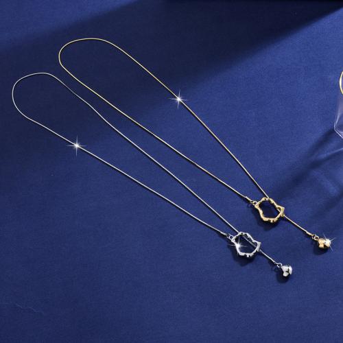 Tibetan Style Sweater Chain Necklace, plated, fashion jewelry & for woman, more colors for choice, Length:Approx 70 cm, Sold By PC