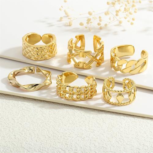 Brass Finger Ring, gold color plated, different styles for choice & for woman, more colors for choice, nickel, lead & cadmium free, Sold By PC