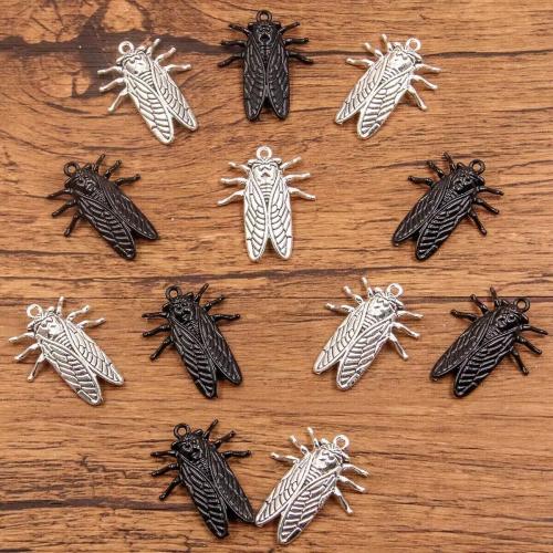 Tibetan Style Animal Pendants, Insect, plated, DIY, more colors for choice, nickel, lead & cadmium free, 100PCs/Bag, Sold By Bag