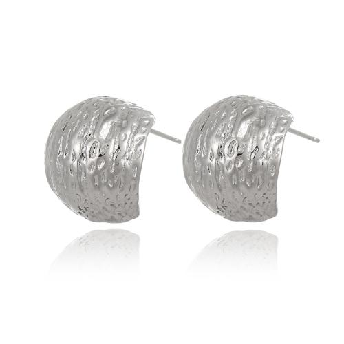 Brass Stud Earring plated fashion jewelry nickel lead & cadmium free Sold By Pair