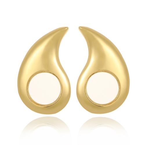 Brass Stud Earring, plated, fashion jewelry, more colors for choice, nickel, lead & cadmium free, 25x42.50mm, Sold By Pair