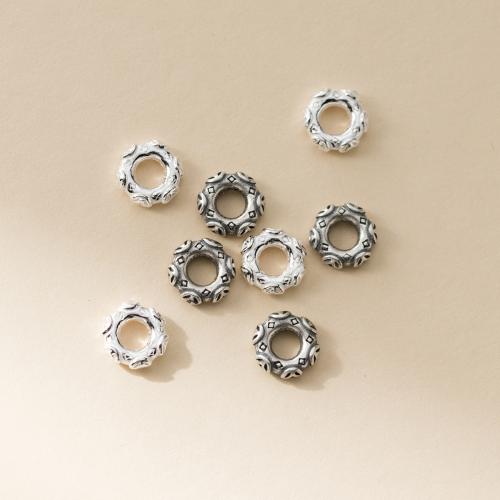 Spacer Beads Jewelry 925 Sterling Silver DIY 7.50mm Sold By PC