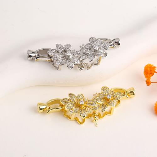 Brass Clasp Findings plated DIY & micro pave cubic zirconia Sold By PC