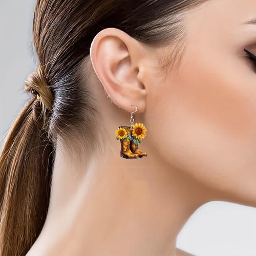 Pendientes de Acrílico, Zapatos, para mujer, color mixto, Vendido por Par