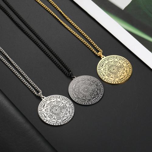 Stainless Steel Pendants, 304 Stainless Steel, Round, plated, DIY, more colors for choice, Sold By PC