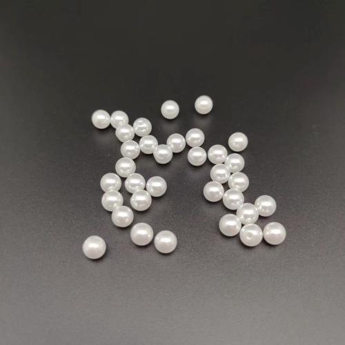 Glass Pearl Beads, Round, different size for choice, white, Sold By Bag