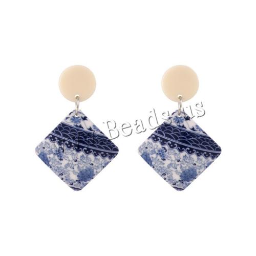 Acrylic Jewelry Earring, fashion jewelry & different styles for choice & for woman, 45mm, Sold By Pair