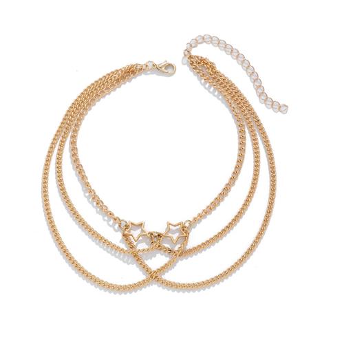 Body Chain Jewelry Zinc Alloy with iron chain for woman Sold By PC