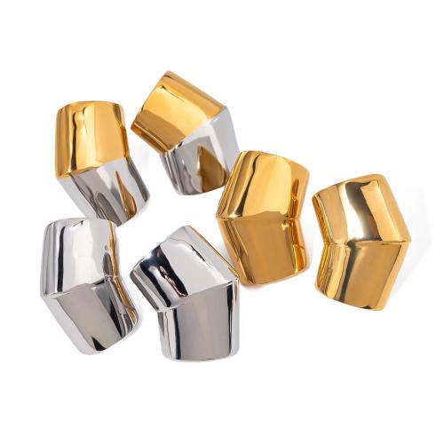 Stainless Steel Stud Earrings, 304 Stainless Steel, Vacuum Ion Plating, fashion jewelry & for woman, more colors for choice, 21.40x32.20mm, Sold By Pair