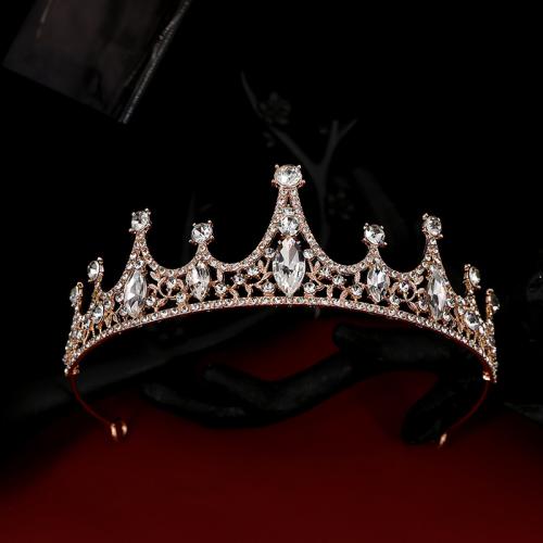 Tiaras, liga de zinco, joias de moda & para mulher & com strass, Mais cores pare escolha, vendido por PC