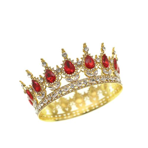 Tiaras, liga de zinco, with vidro, joias de moda & para mulher & com strass, Mais cores pare escolha, vendido por PC