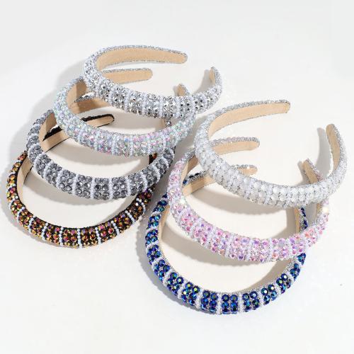 Hair Bands Cloth with Plastic Pearl fashion jewelry & for woman & with rhinestone Sold By PC