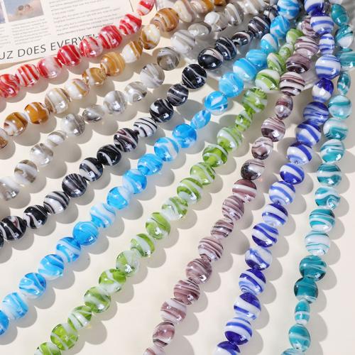 Fashion Glass Beads Flat Round DIY 16mm Approx Sold By Bag