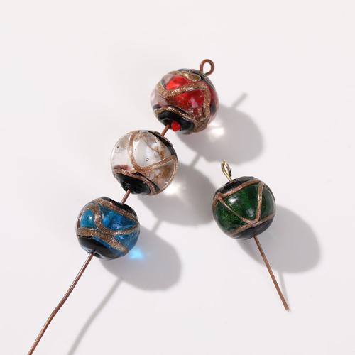 Χάντρες Lampwork, Γυάλινα, Γύρος, DIY, περισσότερα χρώματα για την επιλογή, 12mm, Περίπου 100PCs/τσάντα, Sold Με τσάντα