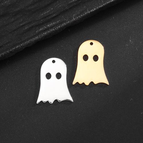 Stainless Steel Pendants, 304 Stainless Steel, Ghost, Vacuum Ion Plating, DIY, more colors for choice, 15.50x20mm, Sold By PC