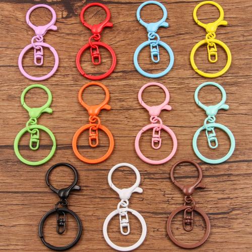 Zinc Alloy Key Clasp Setting plated DIY & enamel nickel lead & cadmium free Sold By Bag