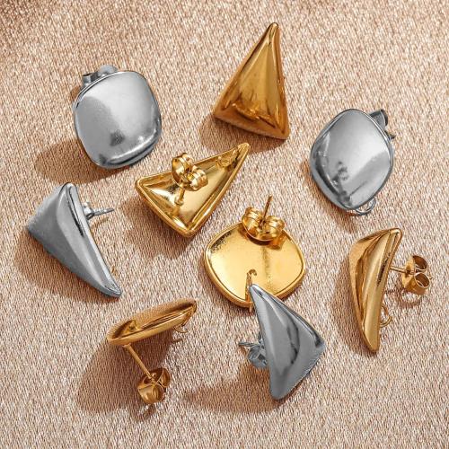 Stainless Steel Earring Stud Component, 304 Stainless Steel, plated, DIY & different styles for choice, more colors for choice, Sold By PC