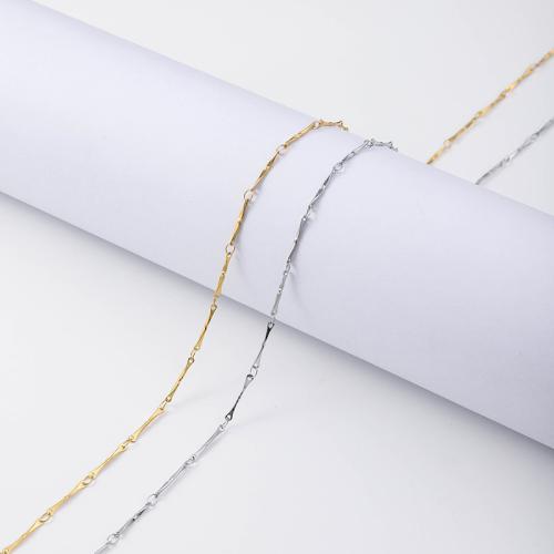 Stainless Steel Chain Necklace, 304 Stainless Steel, with 5cm extender chain, plated, fashion jewelry, more colors for choice, 2.20mm, Length:45 cm, Sold By PC