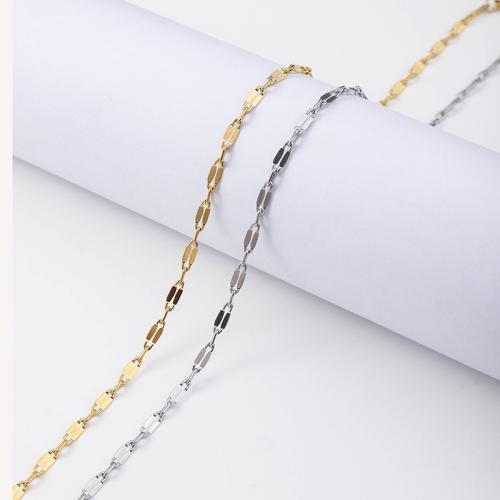 Corrente de colar, Aço inoxidável 304, with 5cm extender chain, banhado, joias de moda, Mais cores pare escolha, 3mm, comprimento 45 cm, vendido por PC