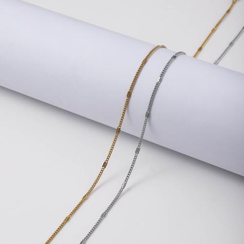 Corrente de colar, Aço inoxidável 304, with 5cm extender chain, banhado, joias de moda, Mais cores pare escolha, 1.80mm, comprimento 45 cm, vendido por PC